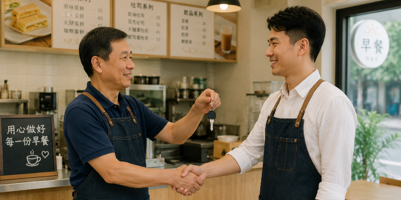 餐廳頂讓不再難！台北早餐店成功轉讓，45天完成交接